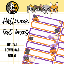 Load image into Gallery viewer, Halloween Text Boxes | DIGITAL DOWNLOAD ONLY
