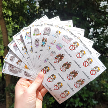 Load image into Gallery viewer, Canceled | Vinyl Character Sticker Sheet