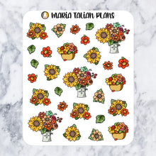Load image into Gallery viewer, Fall Flowers | Doodle Stickers