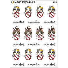 Load image into Gallery viewer, Canceled | Vinyl Character Sticker Sheet