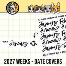Load image into Gallery viewer, 2027 Weeks Stickers | Date Covers
