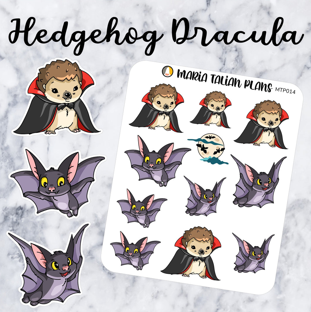 Hedgehog Dracula | Character Stickers