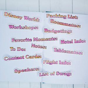 SGS Planner Conference - Header Die Cuts