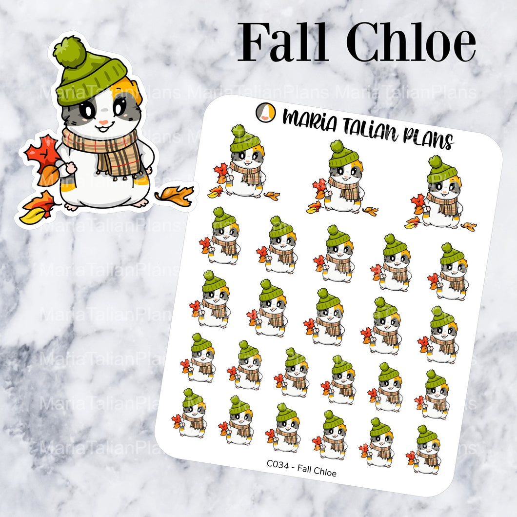 Fall Chloe | Guinea Pig Stickers