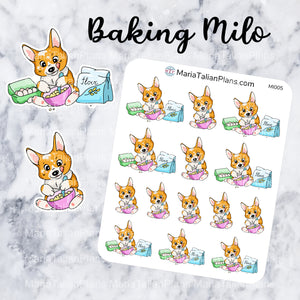 Baking Milo | Corgi Stickers