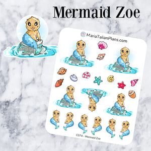 Mermaid Zoe | Guinea Pig Stickers