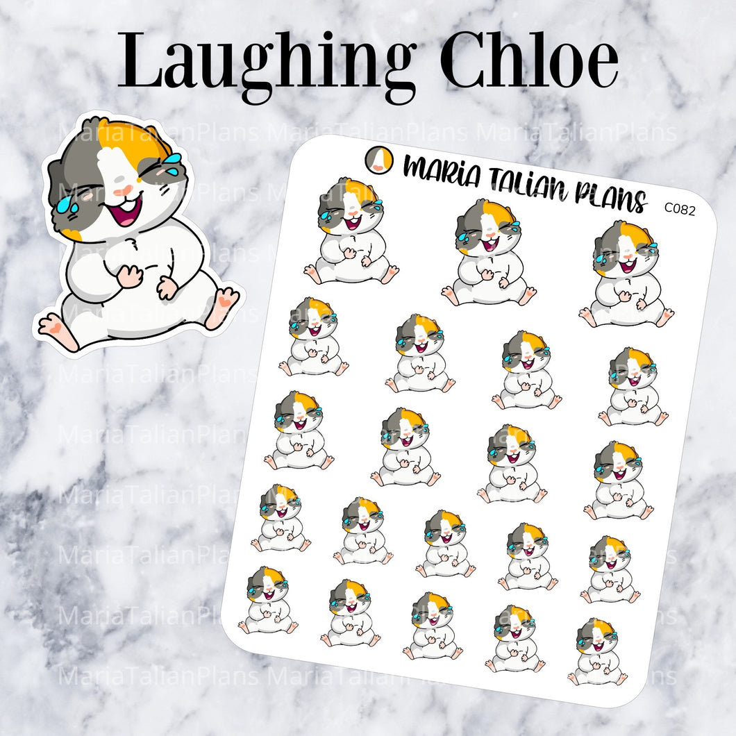 Laughing Chloe | Guinea Pig Stickers