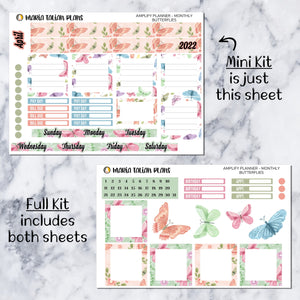 Amplify Planner Monthly kit - Butterflies