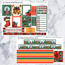 Load image into Gallery viewer, Passion Planner Weekly Sticker Kit - Classic Christmas
