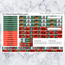 Load image into Gallery viewer, Passion Planner Daily Sticker Kit - Classic Christmas
