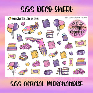 SGS Planner Conference - Deco Sheet