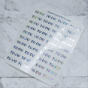 TO DO stickers | Foiled Sheet