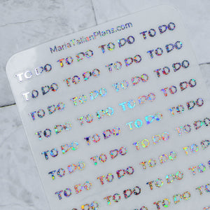 TO DO stickers | Foiled Sheet