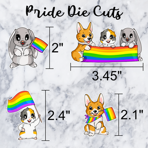 Pride Die Cut Stickers | Pack of 4