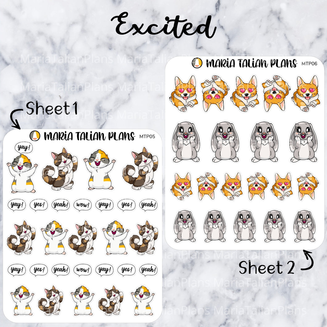 Excited | Character Stickers