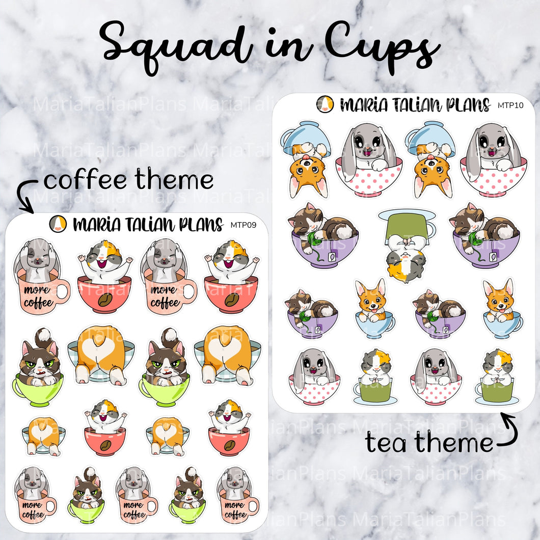 MTP Squad in Cups | Character Stickers