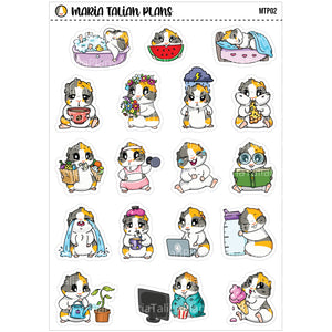 Chloe the Guinea Pig | Vinyl Character Sticker Sheet