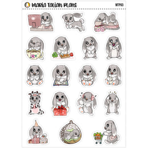 Millie the Bunny | Vinyl Character Sticker Sheet