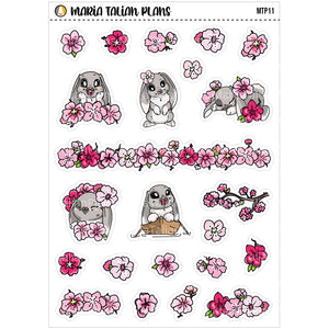 Cherry Blossoms | Vinyl Character Sticker Sheet