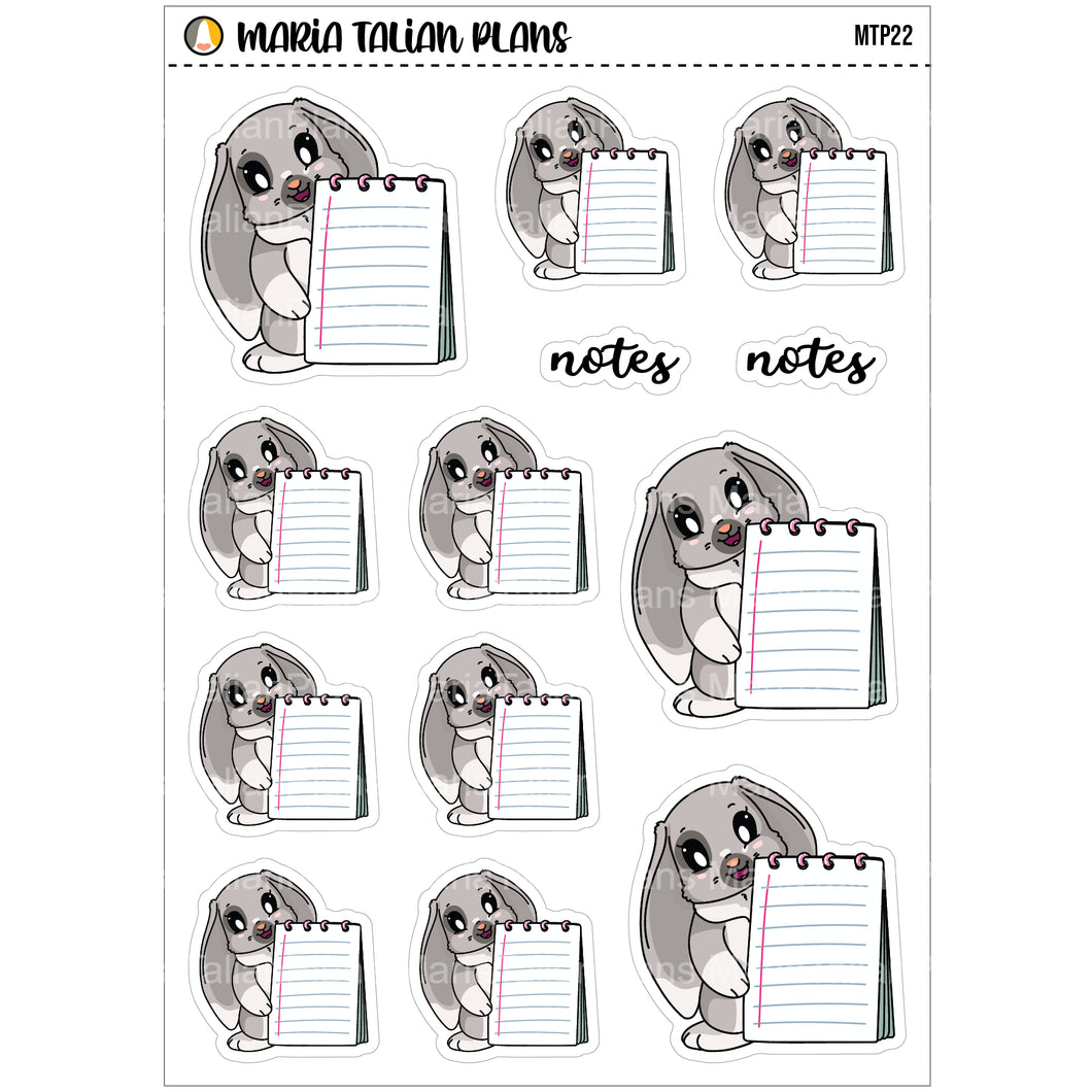 Notepad | Vinyl Character Sticker Sheet