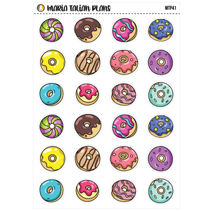 Doughnuts | Vinyl Deco Sticker Sheet