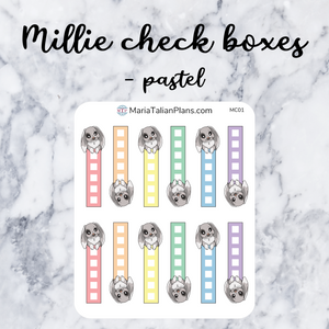 Millie Check Box Stickers