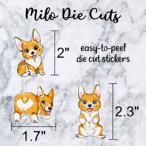Milo Die Cut Stickers | Pack of 3