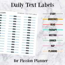 Load image into Gallery viewer, Miracle Morning | Daily Text Labels | Passion Planner
