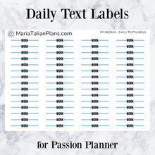 Load image into Gallery viewer, Meal Prep | Daily Text Labels | Passion Planner
