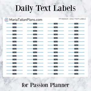 Meeting | Daily Text Labels | Passion Planner