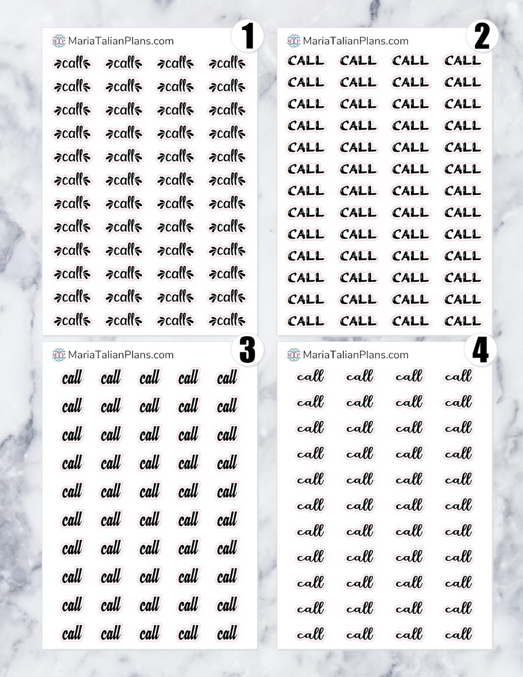 Call | Script Stickers
