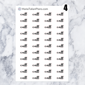 Call | Script Stickers