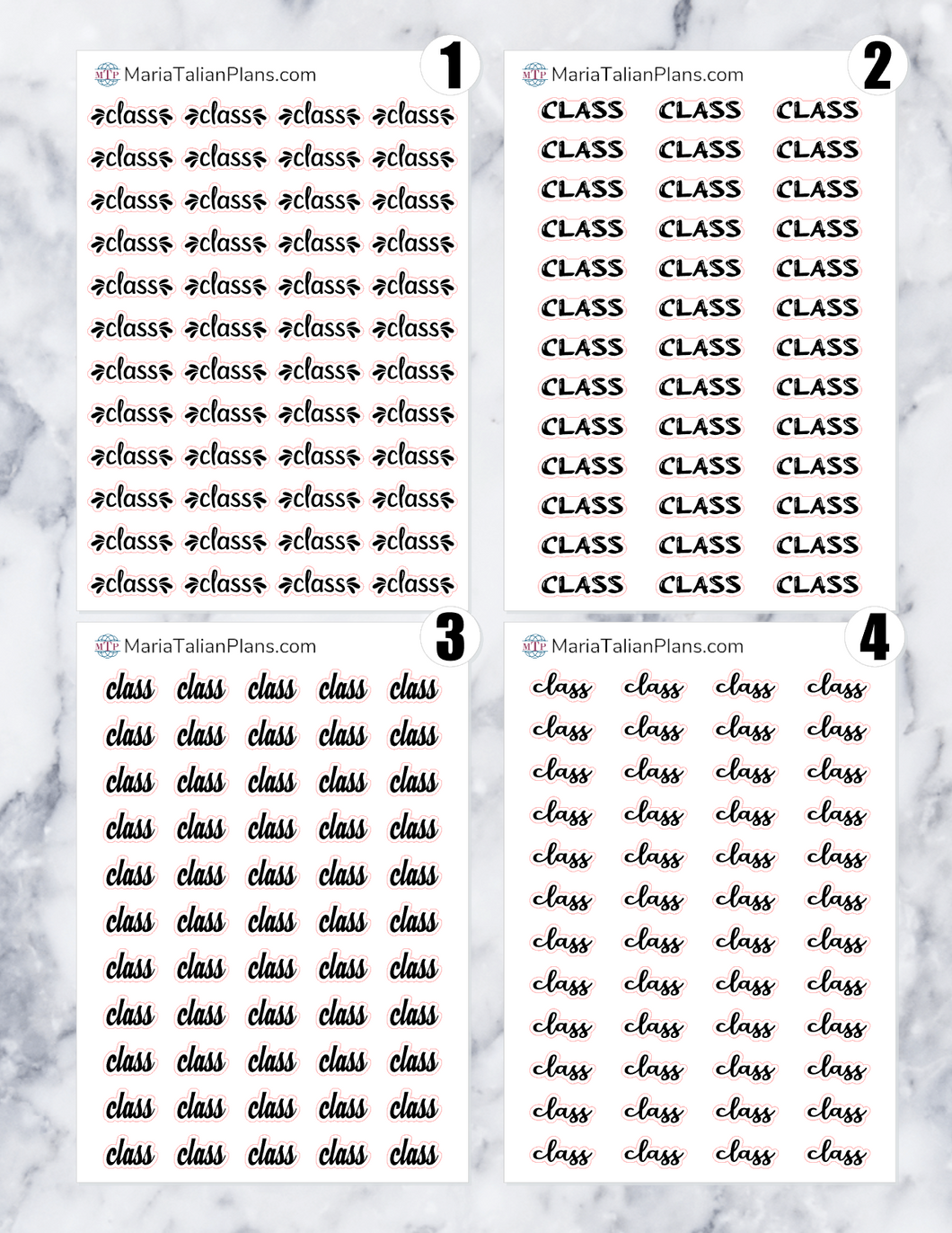 Class | Script Stickers
