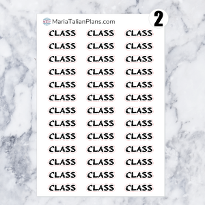 Class | Script Stickers