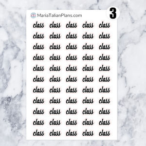 Class | Script Stickers