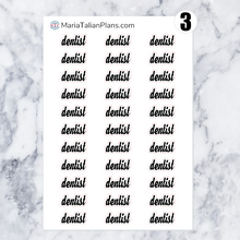 Load image into Gallery viewer, Dentist | Script Stickers
