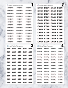 Exam | Script Stickers