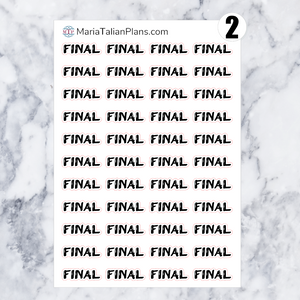 Final | Script Stickers