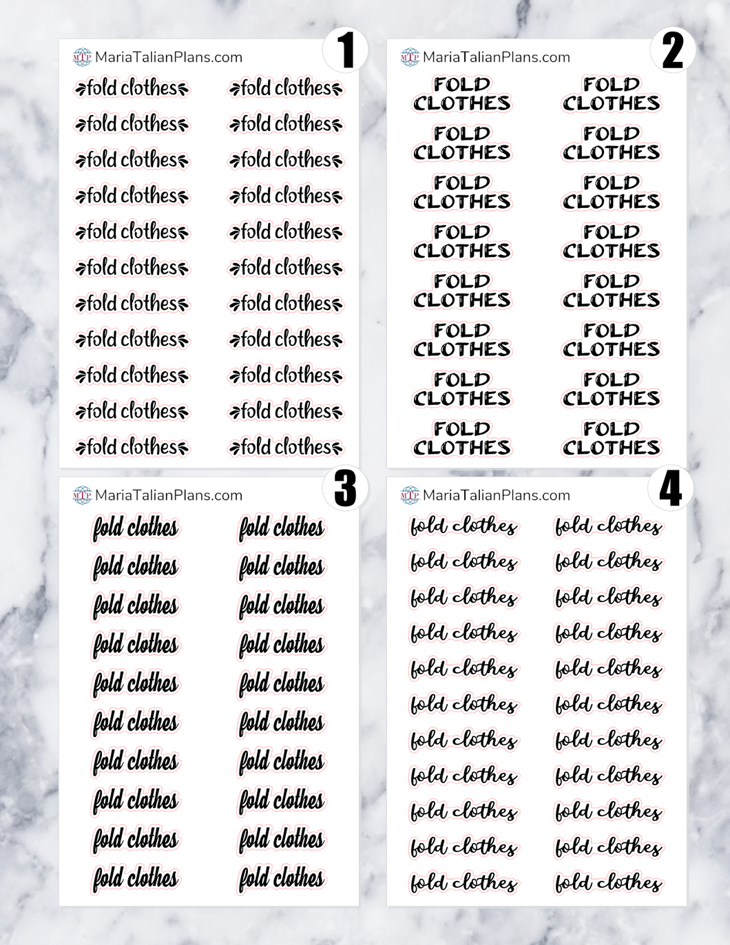 Fold Clothes | Script Stickers