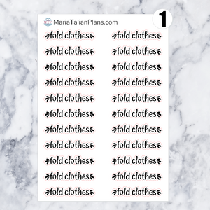 Fold Clothes | Script Stickers