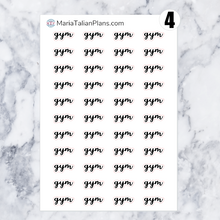 Load image into Gallery viewer, Gym | Script Stickers
