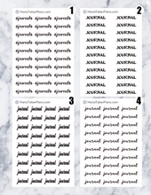 Load image into Gallery viewer, Journal | Script Stickers
