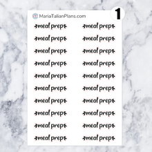 Load image into Gallery viewer, Meal Prep | Script Stickers
