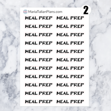 Load image into Gallery viewer, Meal Prep | Script Stickers
