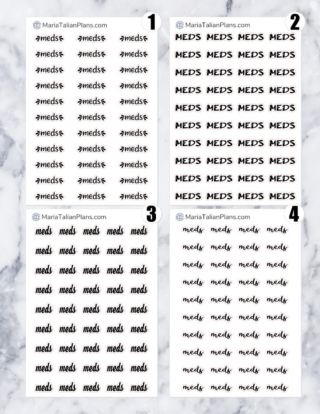 Meds | Script Stickers