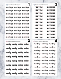 Meeting | Script Stickers