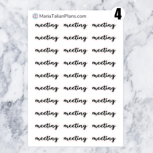 Meeting | Script Stickers