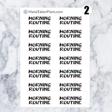 Load image into Gallery viewer, Morning Routine | Script Stickers
