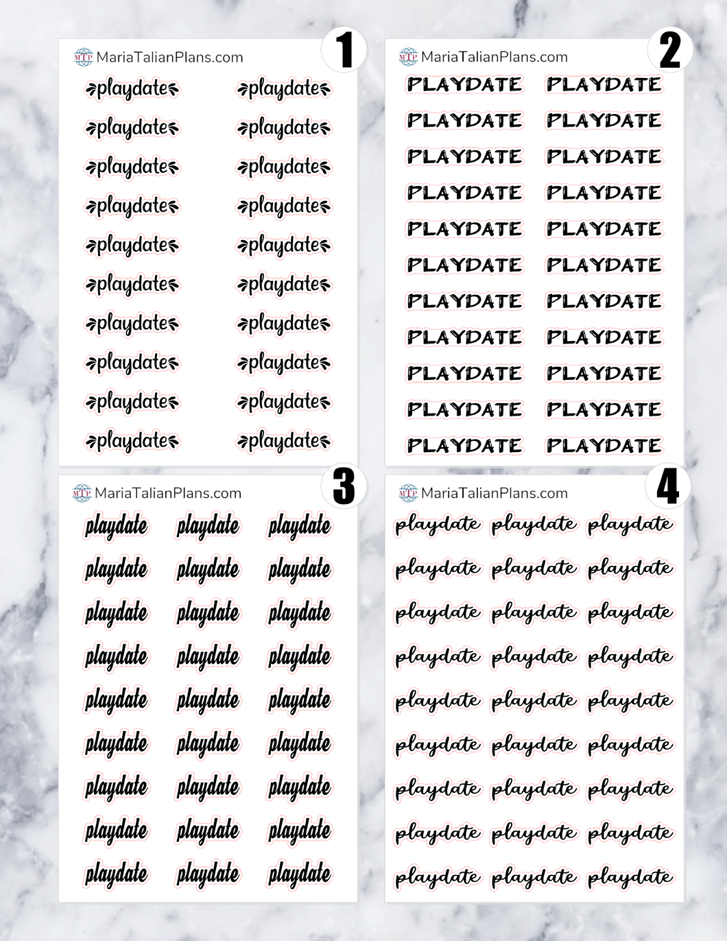 Playdate | Script Stickers