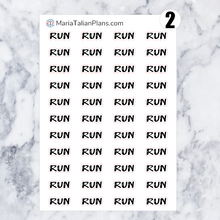 Load image into Gallery viewer, Run | Script Stickers
